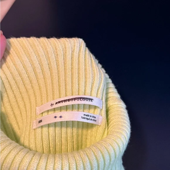 NWOT Anthropologie Thea twofer long-sleeved maxi dress in lime and taupe - Picture 4 of 4